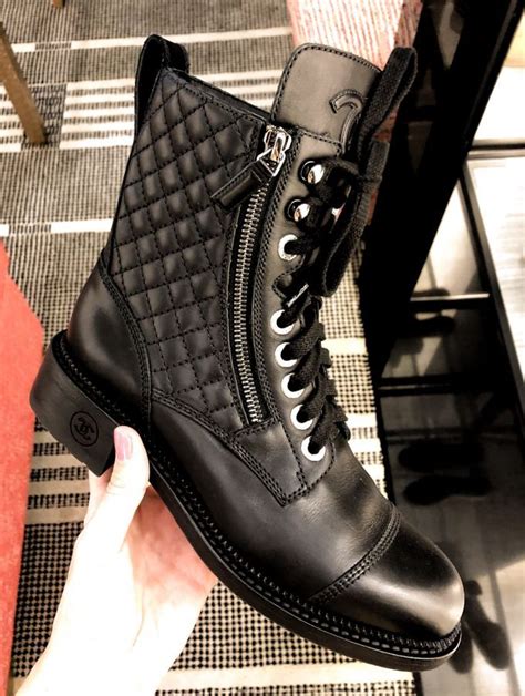 quilted peep toe heeled ankle boots black chanel|Shop CHANEL ANKLE BOOTS .